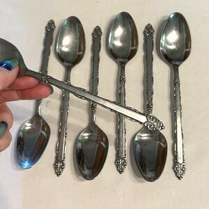 Eterna Mary Ellen Elegant Stainless Steel Soup Spoon Set of 7